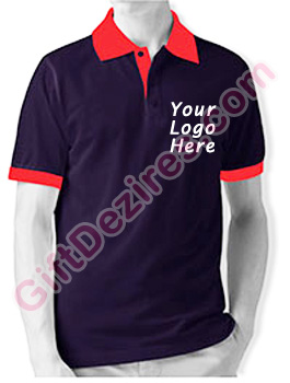 Designer Purple Wine and Red Color Company Logo Printed T Shirts